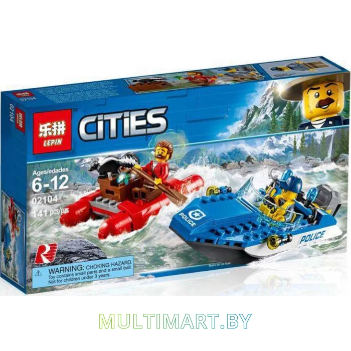 Конструктор Lepin 02104 Погоня по горной реке (141 деталь)
